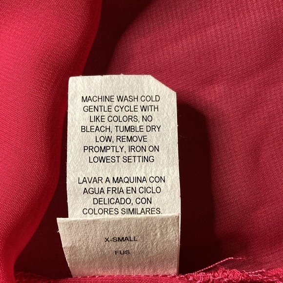 Lily Rose | NWT Pink Sheer Ruffle Blouse XS - Picture 5 of 5